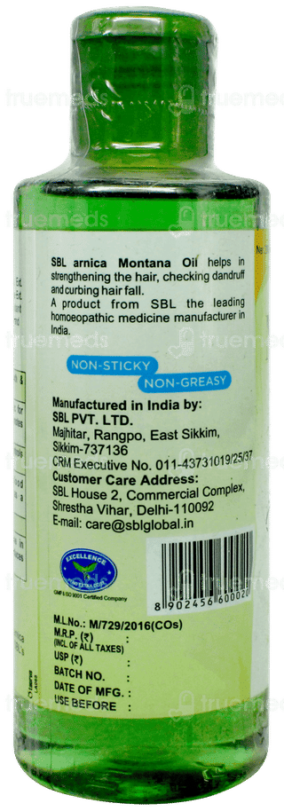 Sbl Arnica Montana With Tjc Hair Oil 200Ml